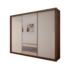 Guarda Roupa Casal Com Espelho 3 Portas 6 Gavetas Vegas Cacau