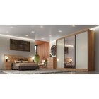 Guarda Roupa Casal Com Espelho 3 Portas 6 Gavetas Wood  Cumar