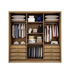 Guarda Roupa Casal Com Espelho 3 Portas 8 Gavetas - Medelim-c
