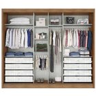 Guarda-roupa Casal Com Espelho 3 Portas 8 Gavetas Spazzio Esp