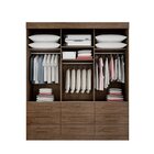 Guarda Roupa Casal Com Espelho 3 Portas 9 Gavetas Barcelona N