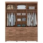 Guarda Roupa Casal Com Espelho 3 Portas 9 Gavetas Click 3.9 A