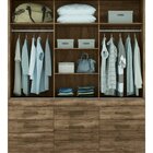 Guarda Roupa Casal Com Espelho 3 Portas 9 Gavetas Click 3.9 S
