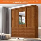 Guarda Roupa Casal Com Espelho 3 Portas 9 Gavetas New Star Sa