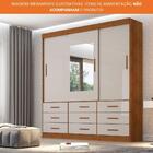 Guarda Roupa Casal Com Espelho 3 Portas 9 Gavetas New Star Sa