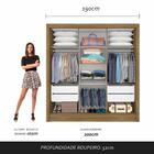 Guarda Roupa Casal Com Espelho 3 Portas Aghata Boreal/branco