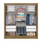 Guarda Roupa Casal Com Espelho 3 Portas Aghata Boreal - M.a