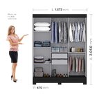 Guarda Roupa Casal Com Espelho 3 Portas Atenas Yescasa