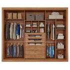 Guarda Roupa Casal Com Espelho 3 Portas De Correr 100 Mdf Vit