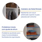 Guarda-roupa Casal Com Espelho 3 Portas De Correr 2 Gavetas M