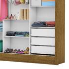 Guarda Roupa Casal Com Espelho 3 Portas De Correr 3 Gavetas S