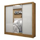 Guarda Roupa Casal Com Espelho 3 Portas De Correr 3 Gavetas S