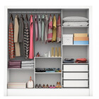 Guarda Roupa Casal Com Espelho 3 Portas De Correr 3 Gavetas S