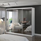 Guarda-roupa Casal Com Espelho 3 Portas De Correr 4 Gavetas 1