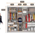 Guarda Roupa Casal Com Espelho 3 Portas De Correr 4 Gavetas -