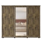 Guarda-roupa Casal Com Espelho 3 Portas De Correr 4 Gavetas E
