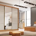 Guarda Roupa Casal Com Espelho 3 Portas De Correr 6 Gavetas E