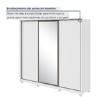 Guarda Roupa Casal Com Espelho 3 Portas De Correr 6 Gavetas E