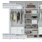 Guarda Roupa Casal Com Espelho 3 Portas De Correr 6 Gavetas E