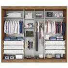 Guarda Roupa Casal Com Espelho 3 Portas De Correr 6 Gavetas G