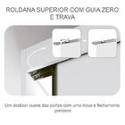 Guarda Roupa Casal Com Espelho 3 Portas De Correr 6 Gavetas P