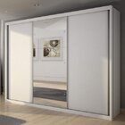 Guarda Roupa Casal Com Espelho 3 Portas De Correr 6 Gavetas P