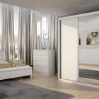 Guarda Roupa Casal Com Espelho 3 Portas De Correr 6 Gavetas P