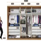 Guarda Roupa Casal Com Espelho 3 Portas De Correr 6 Gavetas S