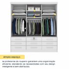 Guarda Roupa Casal Com Espelho 3 Portas De Correr 9 Gavetas 1