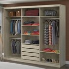 Guarda-roupa Casal Com Espelho 3 Portas De Correr  Marfim Are