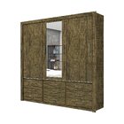 Guarda-roupa Casal Com Espelho 3 Portas De Correr Anjos Demol