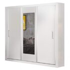 Guarda-roupa Casal Com Espelho 3 Portas De Correr Bahia Branco