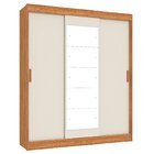 Guarda-roupa Casal Com Espelho 3 Portas De Correr E 4 Gavetas