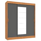 Guarda-roupa Casal Com Espelho 3 Portas De Correr E 4 Gavetas