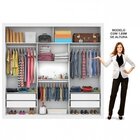 Guarda-roupa Casal Com Espelho 3 Portas De Correr Flórida Esp