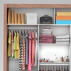 Guarda-roupa Casal Com Espelho 3 Portas De Correr Flórida Esp