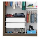 Guarda-roupa Casal Com Espelho 3 Portas De Correr Flórida Esp