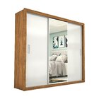 Guarda Roupa Casal Com Espelho 3 Portas De Correr Ilheus Plus