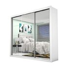 Guarda-roupa Casal Com Espelho 3 Portas De Correr Ilheus Prem