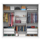 Guarda Roupa Casal Com Espelho 3 Portas De Correr Luna Plus C