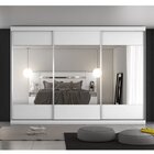 Guarda-roupa Casal Com Espelho 3 Portas De Correr Milano Bran