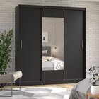 Guarda-roupa Casal Com Espelho 3 Portas De Correr Muriqui Max
