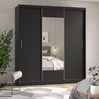 Guarda-roupa Casal Com Espelho 3 Portas De Correr Muriqui Max