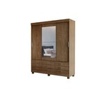 Guarda Roupa Casal Com Espelho 3 Portas De Correr Nice Luxo