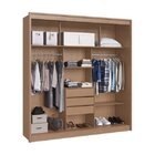 Guarda-roupa Casal Com Espelho 3 Portas De Correr Rubi Deciba