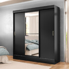 Guarda Roupa Casal Com Espelho 3 Portas De Correr San Marino