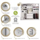 Guarda Roupa Casal Com Espelho 3 Portas Em Bp Belluno  Preto