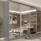 Guarda-roupa Casal Com Espelho 3 Portas Em Bp Belluno Urbi