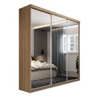 Guarda Roupa Casal Com Espelho 3 Portas Em Perfect Lugano  Me