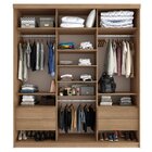 Guarda Roupa Casal Com Espelho 3 Portas Em Perfect Lugano  Me